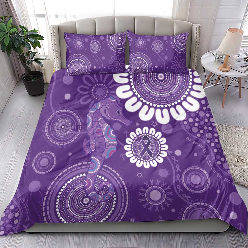 Sea Horse Australia Epilepsy Awareness Bedding Set - Aussie Hoodie