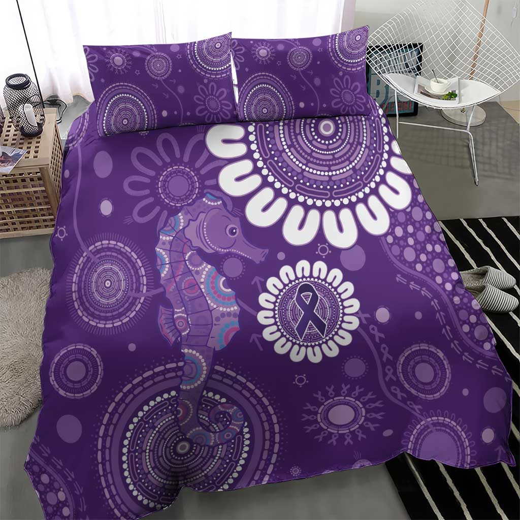 Sea Horse Australia Epilepsy Awareness Bedding Set - Aussie Hoodie