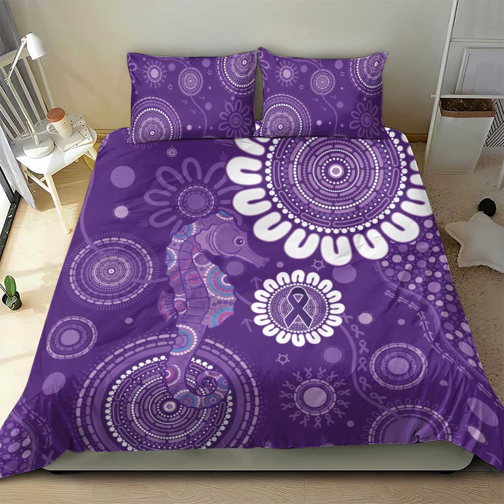 Sea Horse Australia Epilepsy Awareness Bedding Set - Aussie Hoodie