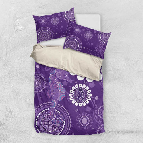 Sea Horse Australia Epilepsy Awareness Bedding Set - Aussie Hoodie