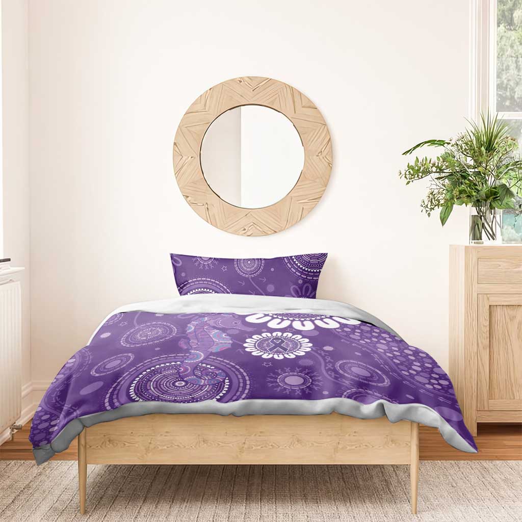 Sea Horse Australia Epilepsy Awareness Bedding Set - Aussie Hoodie