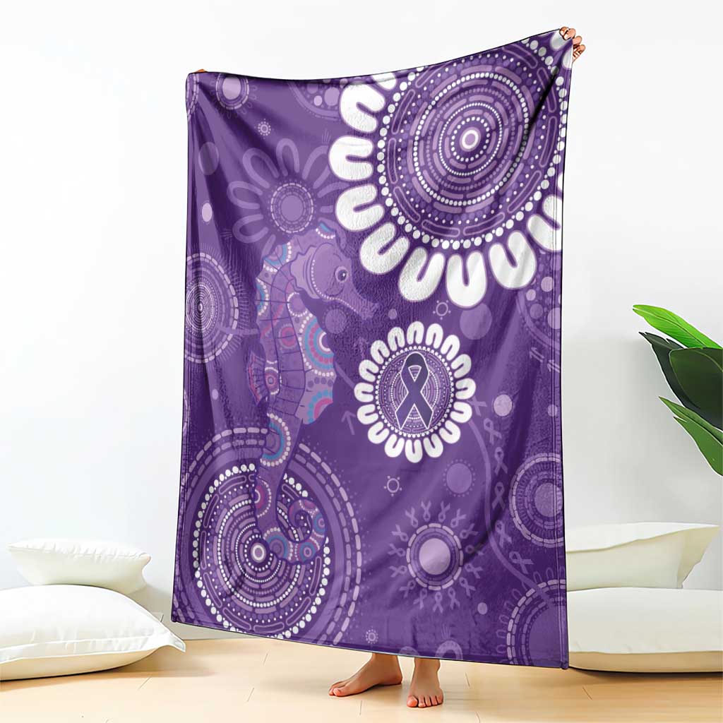 Sea Horse Australia Epilepsy Awareness Blanket - Aussie Hoodie