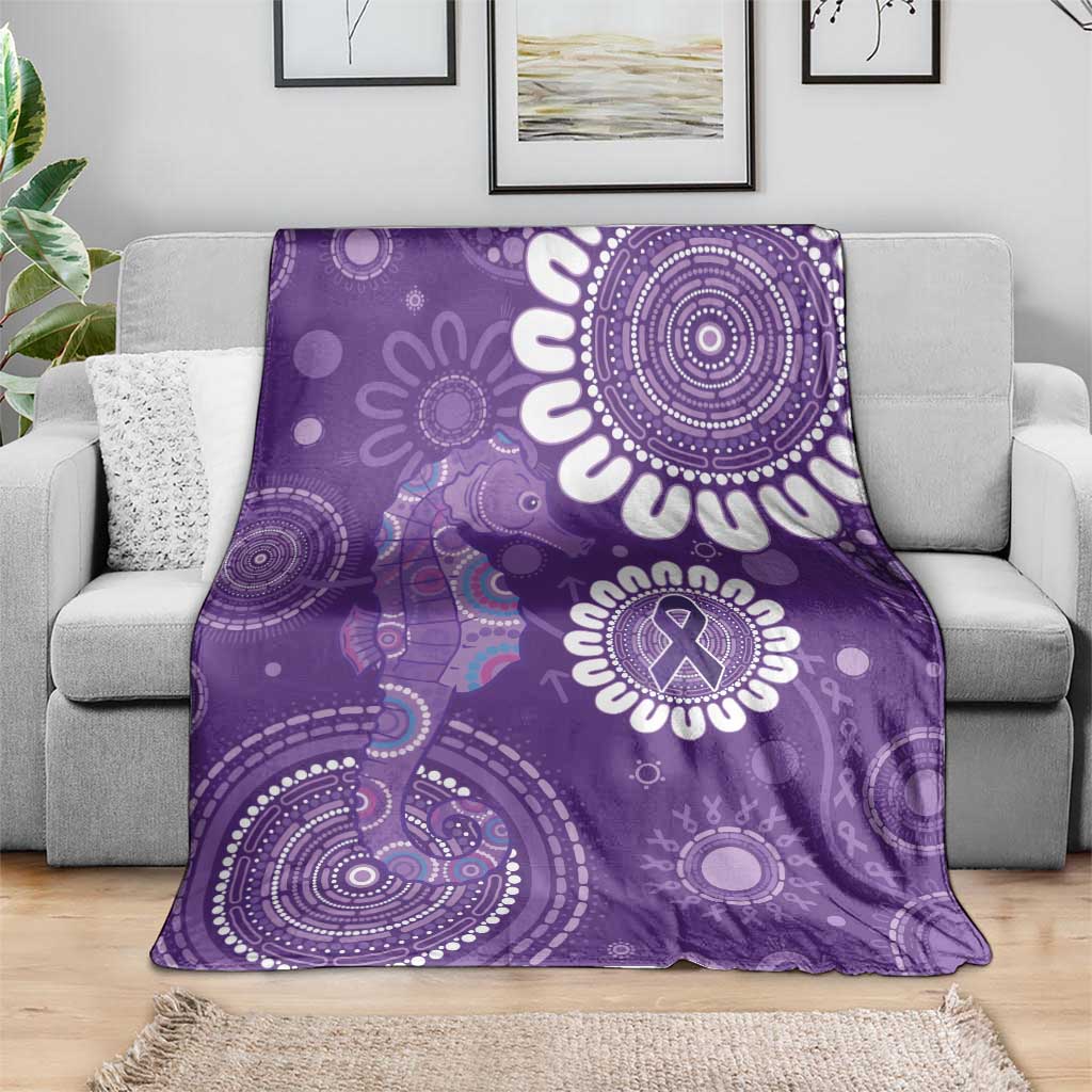 Sea Horse Australia Epilepsy Awareness Blanket - Aussie Hoodie