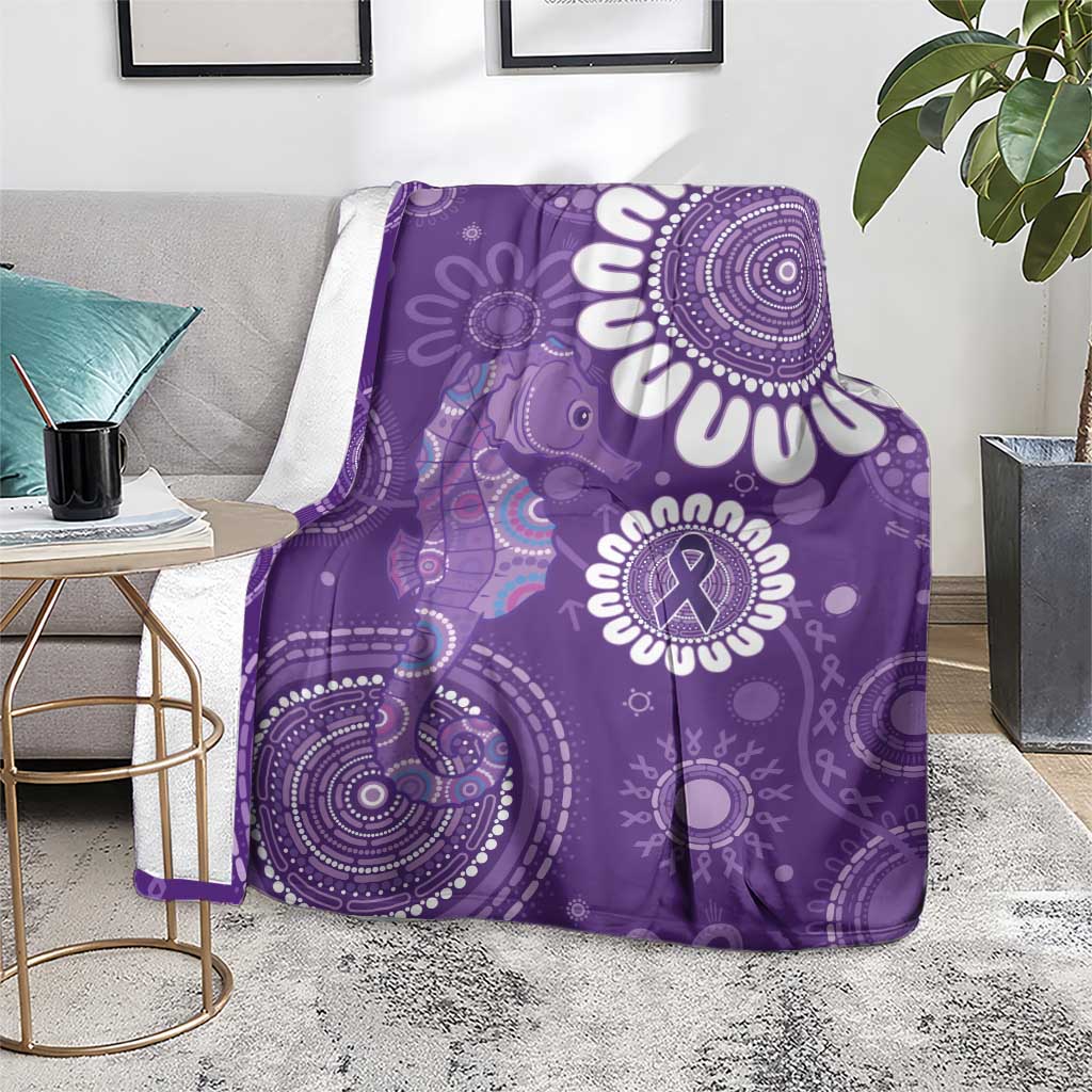 Sea Horse Australia Epilepsy Awareness Blanket - Aussie Hoodie