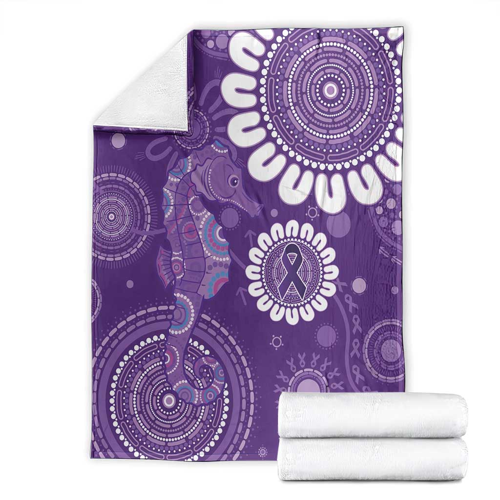 Sea Horse Australia Epilepsy Awareness Blanket - Aussie Hoodie