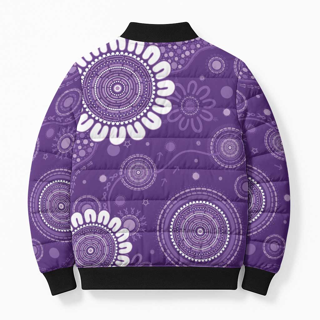Sea Horse Australia Epilepsy Awareness Bomber Puffer Jacket - Aussie Hoodie