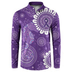Sea Horse Australia Epilepsy Awareness Button Sweatshirt - Aussie Hoodie