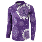Sea Horse Australia Epilepsy Awareness Button Sweatshirt - Aussie Hoodie