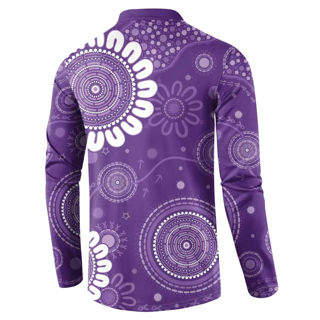 Sea Horse Australia Epilepsy Awareness Button Sweatshirt - Aussie Hoodie