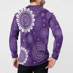 Sea Horse Australia Epilepsy Awareness Button Sweatshirt - Aussie Hoodie