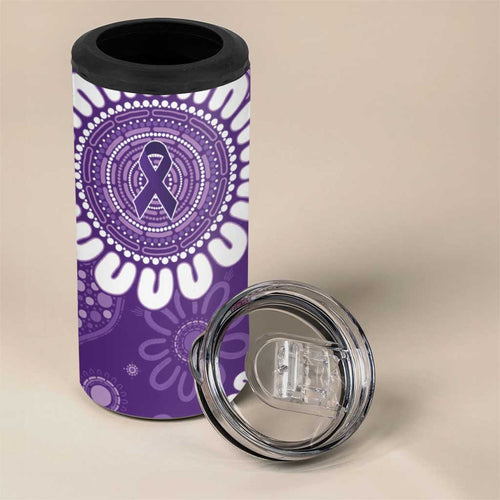 Sea Horse Australia Epilepsy Awareness 4 in 1 Can Cooler Tumbler - Aussie Hoodie