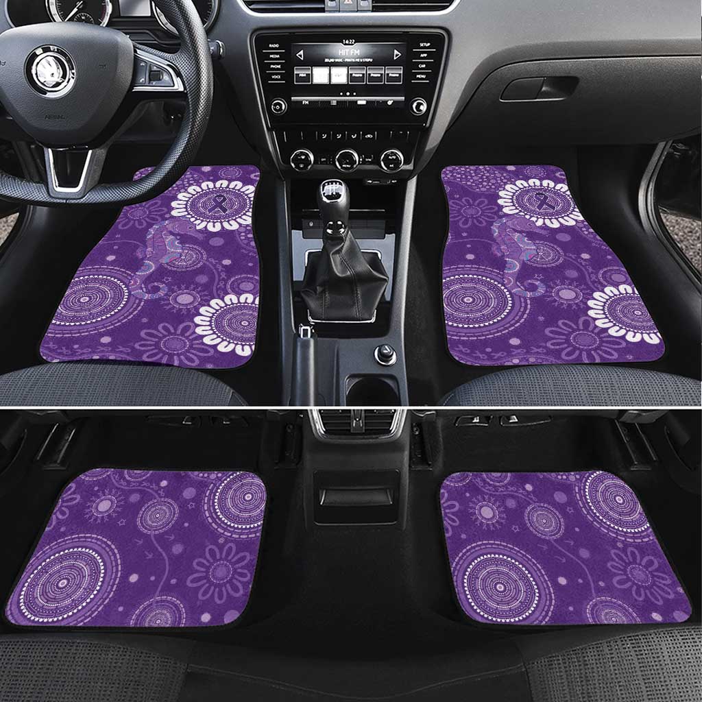 Sea Horse Australia Epilepsy Awareness Car Mats - Aussie Hoodie