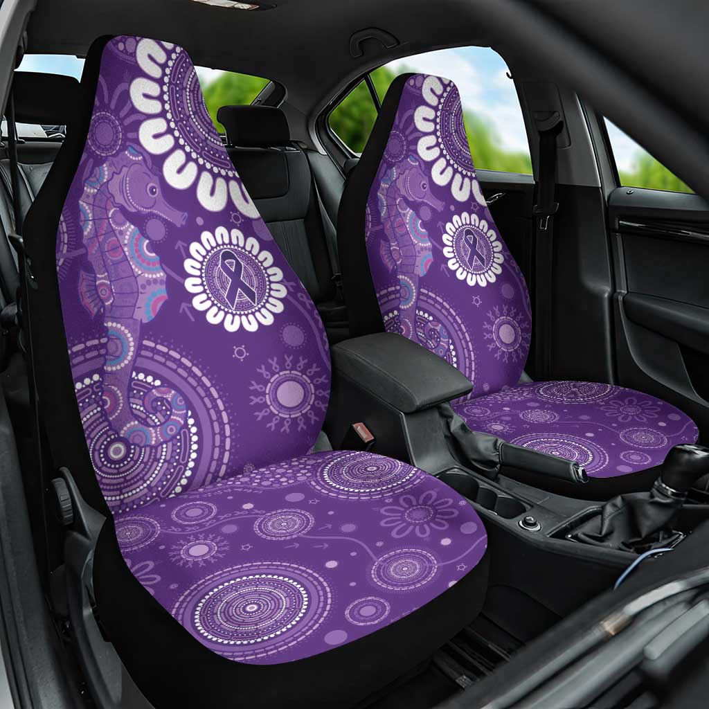 Sea Horse Australia Epilepsy Awareness Car Seat Cover - Aussie Hoodie