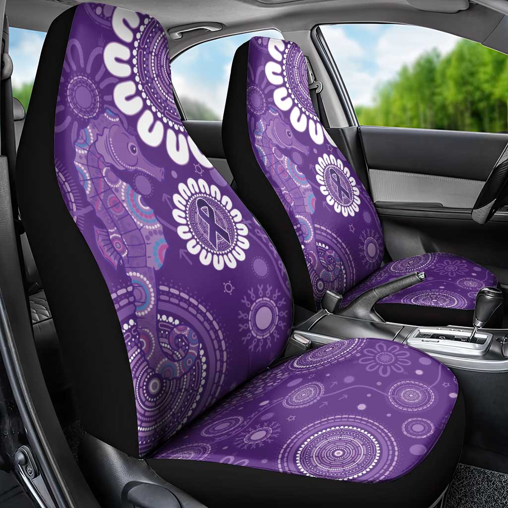 Sea Horse Australia Epilepsy Awareness Car Seat Cover - Aussie Hoodie