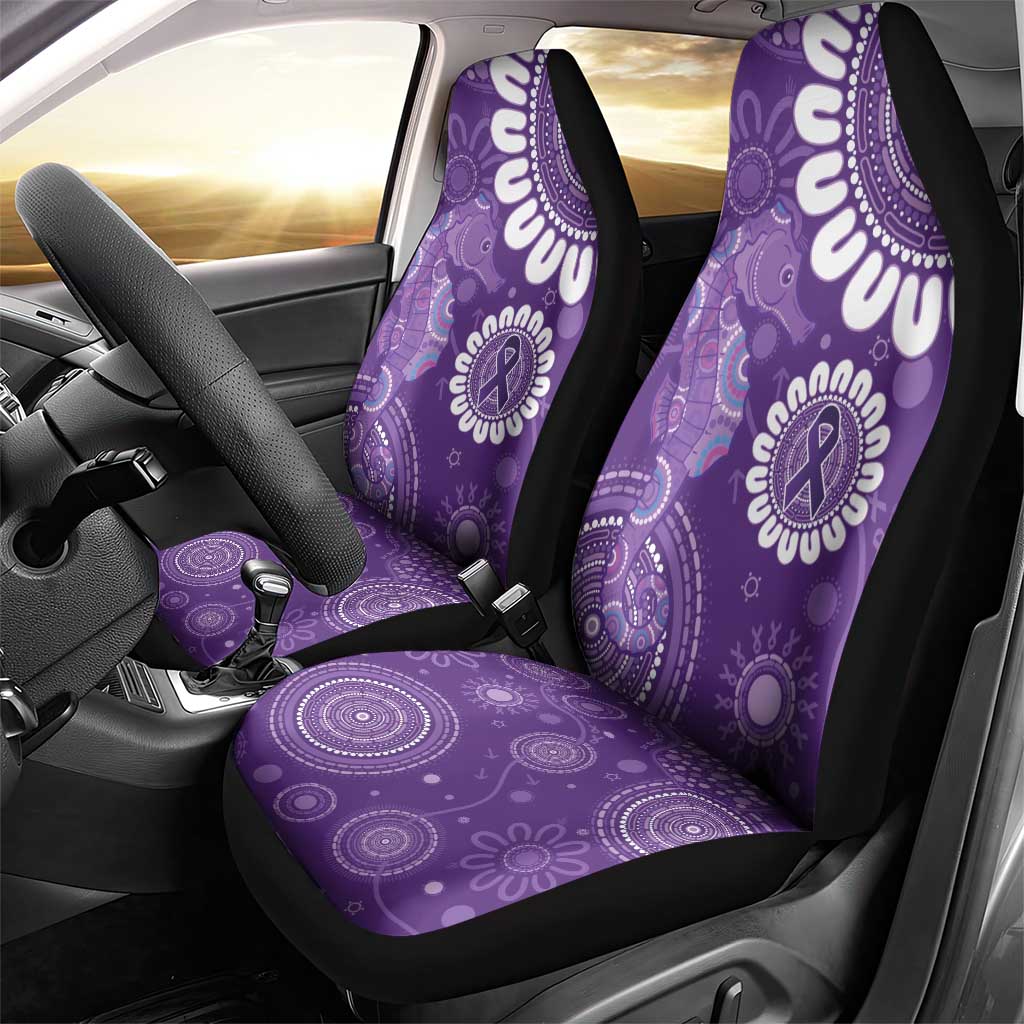 Sea Horse Australia Epilepsy Awareness Car Seat Cover - Aussie Hoodie