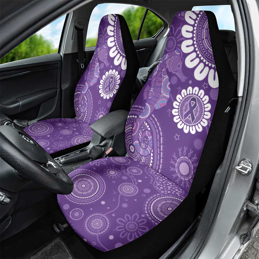 Sea Horse Australia Epilepsy Awareness Car Seat Cover - Aussie Hoodie
