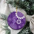 Sea Horse Australia Epilepsy Awareness Ceramic Ornament - Aussie Hoodie