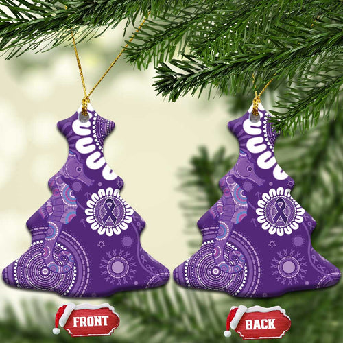 Sea Horse Australia Epilepsy Awareness Ceramic Ornament - Aussie Hoodie