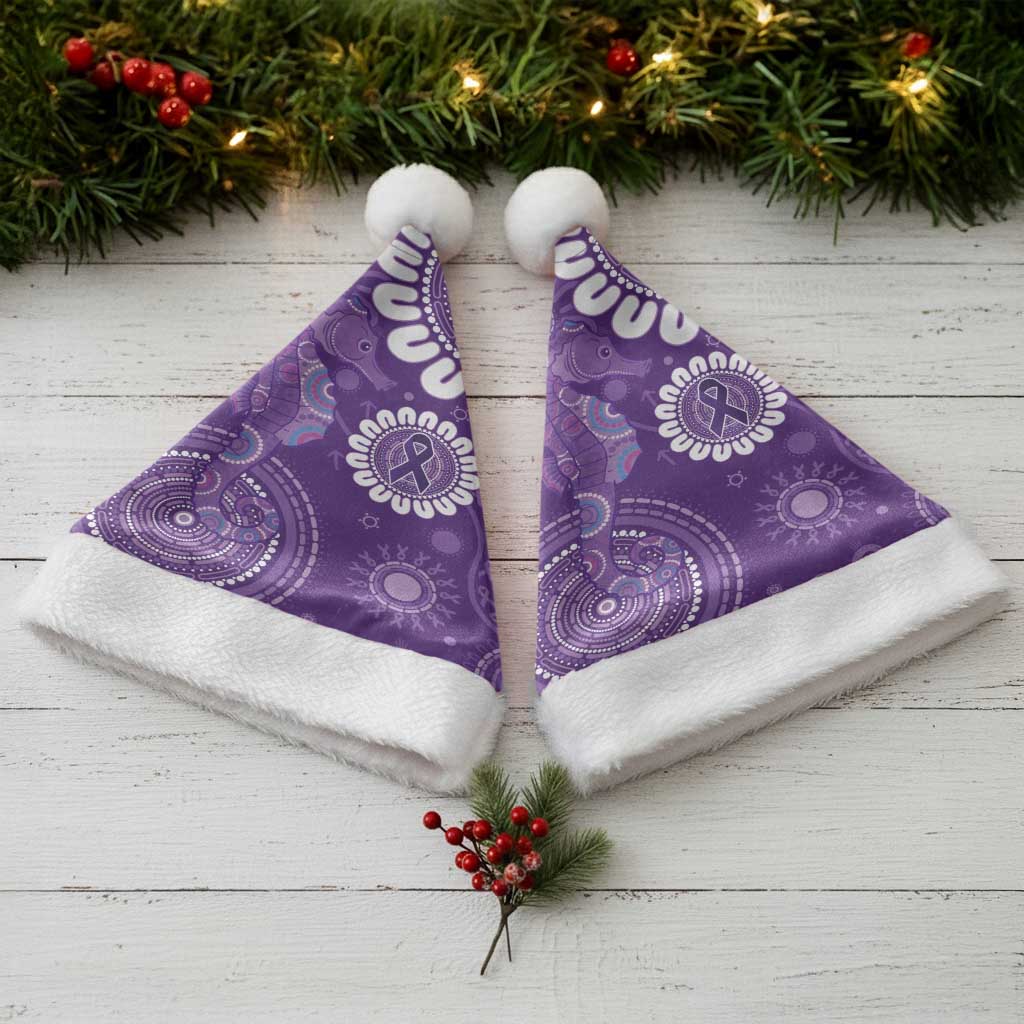 Sea Horse Australia Epilepsy Awareness Christmas Santa Hat - Aussie Hoodie