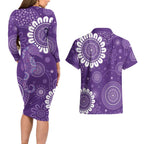 Sea Horse Australia Epilepsy Awareness Couples Matching Long Sleeve Bodycon Dress and Hawaiian Shirt - Aussie Hoodie