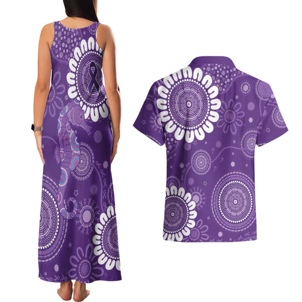Sea Horse Australia Epilepsy Awareness Couples Matching Tank Maxi Dress and Hawaiian Shirt - Aussie Hoodie