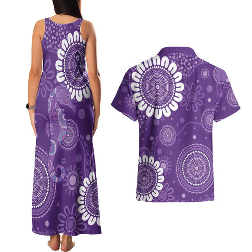 Sea Horse Australia Epilepsy Awareness Couples Matching Tank Maxi Dress and Hawaiian Shirt - Aussie Hoodie
