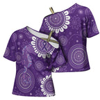 Sea Horse Australia Epilepsy Awareness Cross Shoulder Shirt - Aussie Hoodie