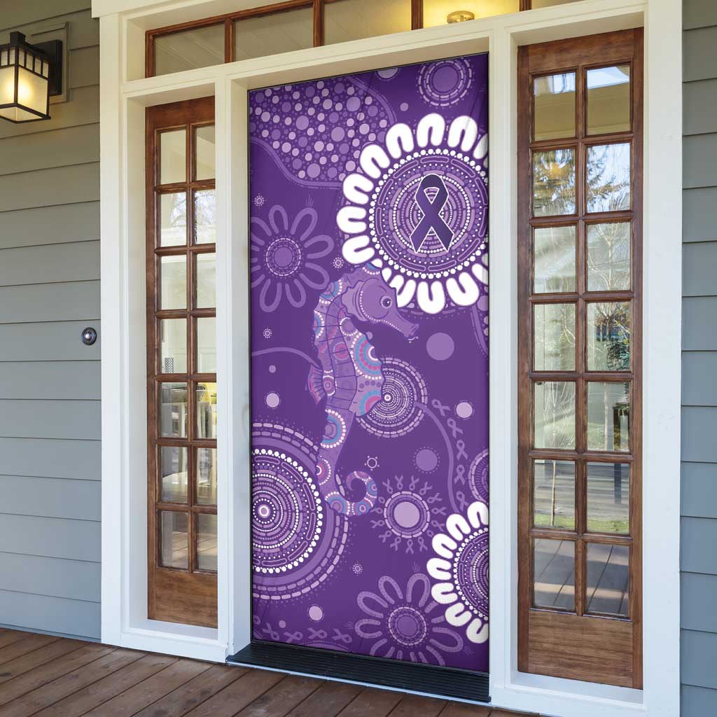 Sea Horse Australia Epilepsy Awareness Door Cover - Aussie Hoodie