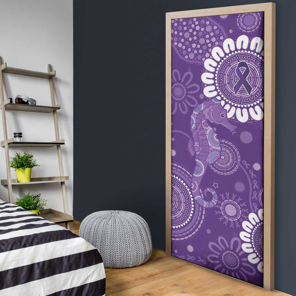 Sea Horse Australia Epilepsy Awareness Door Cover - Aussie Hoodie