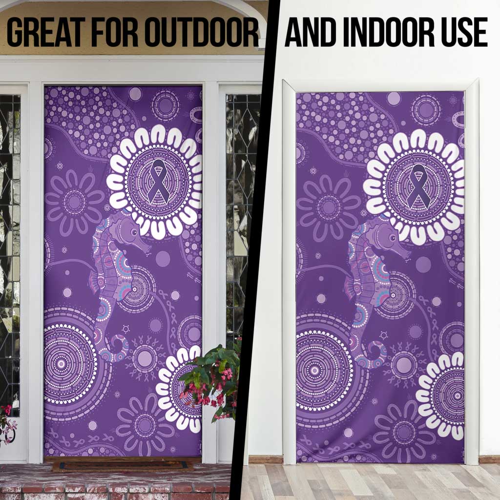 Sea Horse Australia Epilepsy Awareness Door Cover - Aussie Hoodie