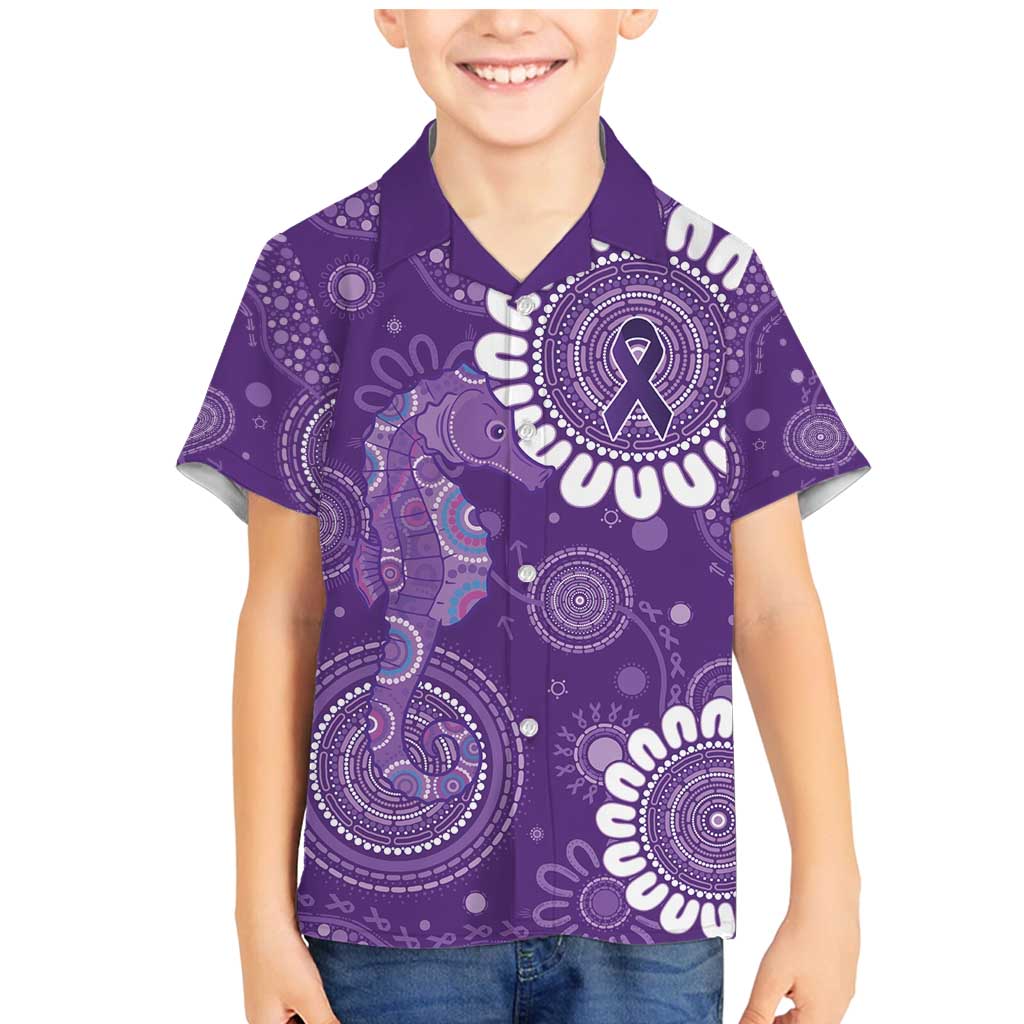 Sea Horse Australia Epilepsy Awareness Family Matching Mermaid Dress and Hawaiian Shirt - Aussie Hoodie