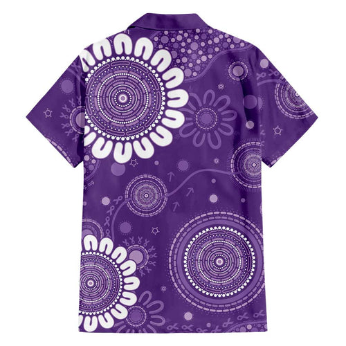 Sea Horse Australia Epilepsy Awareness Family Matching Off Shoulder Short Dress and Hawaiian Shirt - Aussie Hoodie