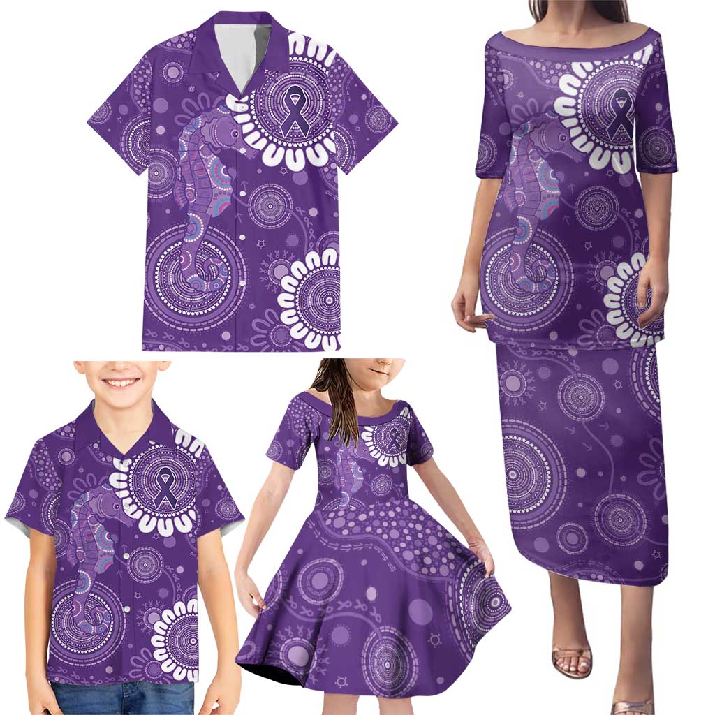 Sea Horse Australia Epilepsy Awareness Family Matching Puletasi and Hawaiian Shirt - Aussie Hoodie