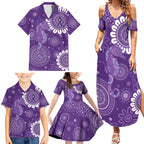 Sea Horse Australia Epilepsy Awareness Family Matching Summer Maxi Dress and Hawaiian Shirt - Aussie Hoodie