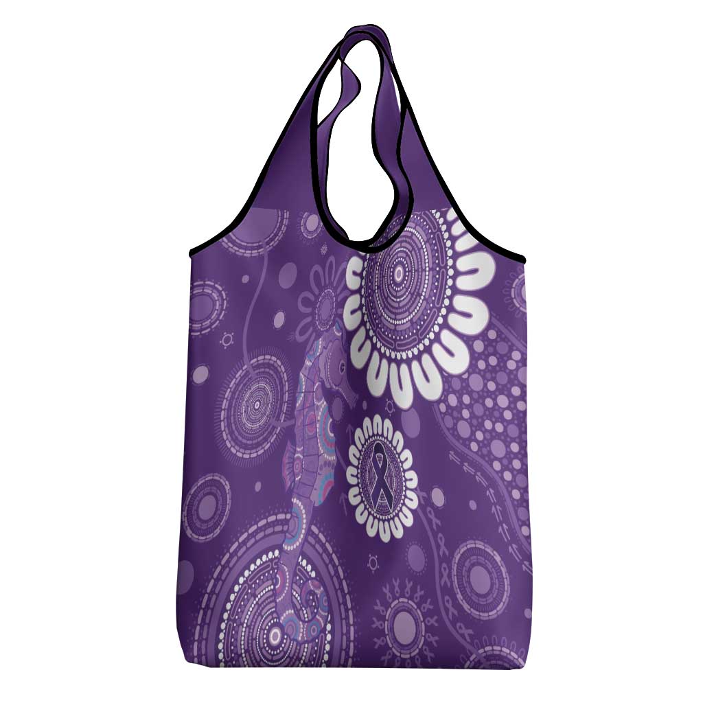 Sea Horse Australia Epilepsy Awareness Grocery Bag - Aussie Hoodie