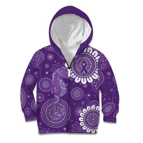 Sea Horse Australia Epilepsy Awareness Kid Hoodie - Aussie Hoodie