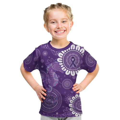 Sea Horse Australia Epilepsy Awareness Kid T Shirt - Aussie Hoodie
