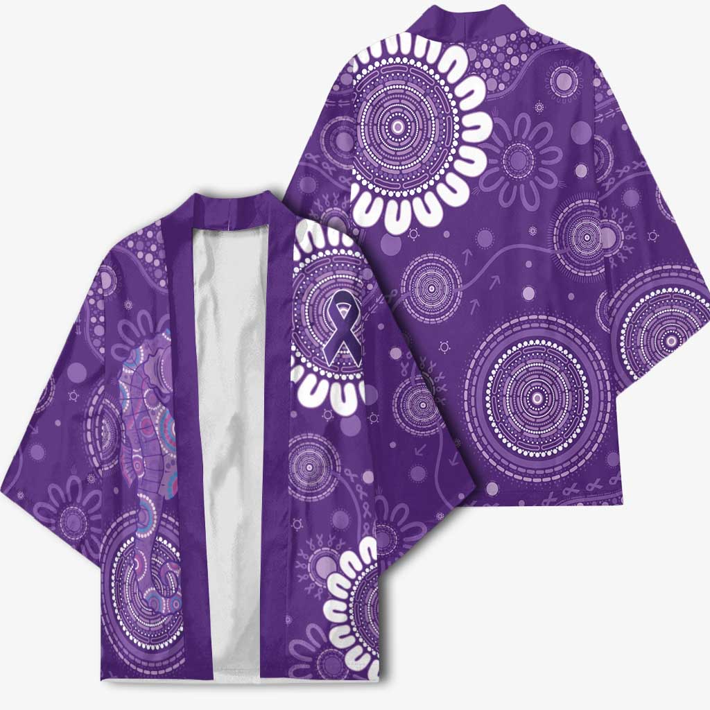 Sea Horse Australia Epilepsy Awareness Kimono - Aussie Hoodie