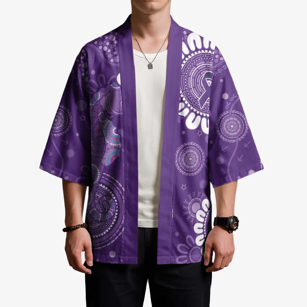 Sea Horse Australia Epilepsy Awareness Kimono - Aussie Hoodie