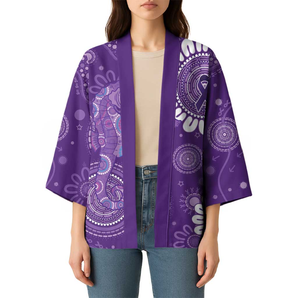 Sea Horse Australia Epilepsy Awareness Kimono - Aussie Hoodie