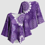 Sea Horse Australia Epilepsy Awareness Kimono Sleeve Blouse - Aussie Hoodie