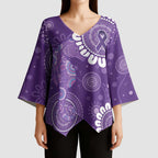 Sea Horse Australia Epilepsy Awareness Kimono Sleeve Blouse - Aussie Hoodie