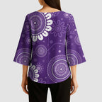 Sea Horse Australia Epilepsy Awareness Kimono Sleeve Blouse - Aussie Hoodie