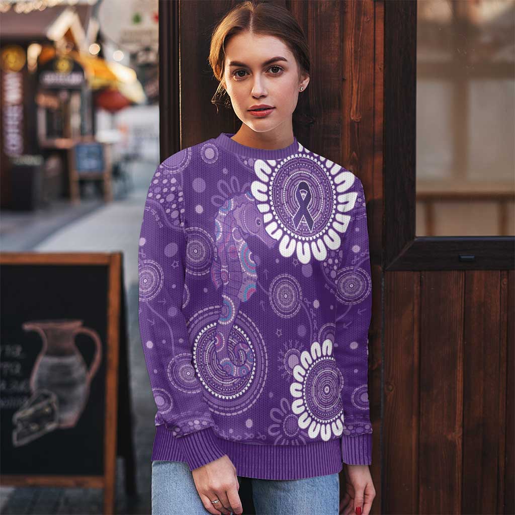 Sea Horse Australia Epilepsy Awareness Ugly Christmas Sweater - Aussie Hoodie