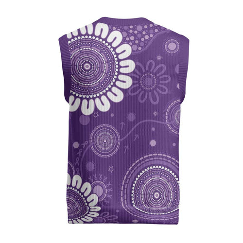 Sea Horse Australia Epilepsy Awareness Christmas Knitted V-Neck Vest - Aussie Hoodie