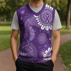 Sea Horse Australia Epilepsy Awareness Christmas Knitted V-Neck Vest - Aussie Hoodie