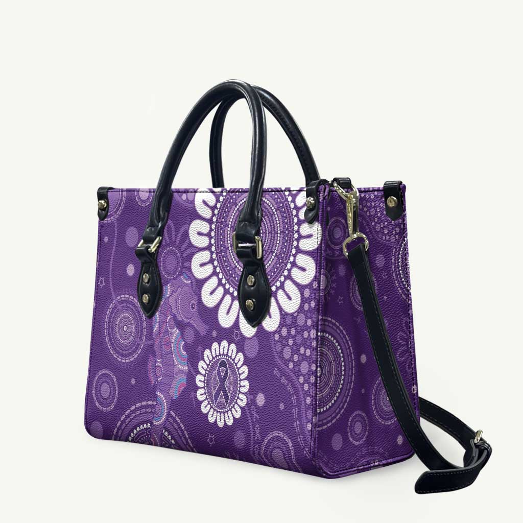 Sea Horse Australia Epilepsy Awareness Leather Bag - Aussie Hoodie