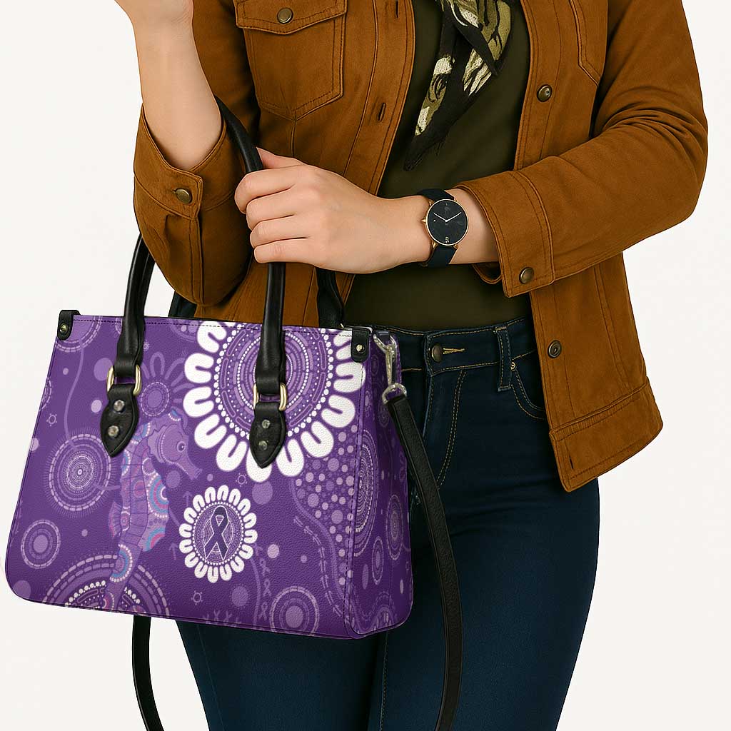 Sea Horse Australia Epilepsy Awareness Leather Bag - Aussie Hoodie