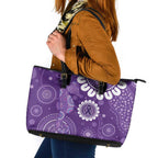 Sea Horse Australia Epilepsy Awareness Leather Tote Bag - Aussie Hoodie
