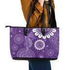 Sea Horse Australia Epilepsy Awareness Leather Tote Bag - Aussie Hoodie
